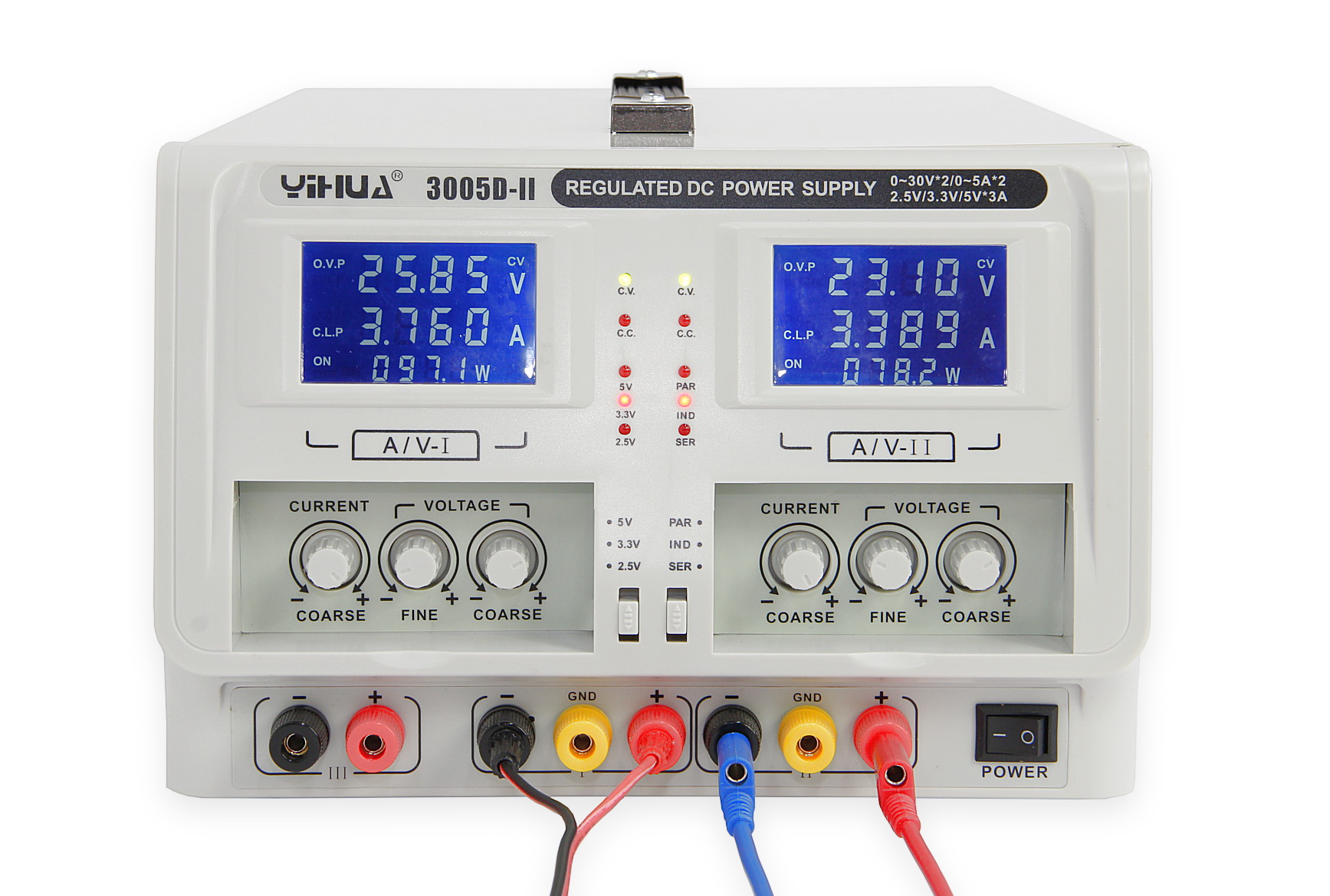 Alimentation linéaire de laboratoire YH3005D-II avec affichage de la puissance
