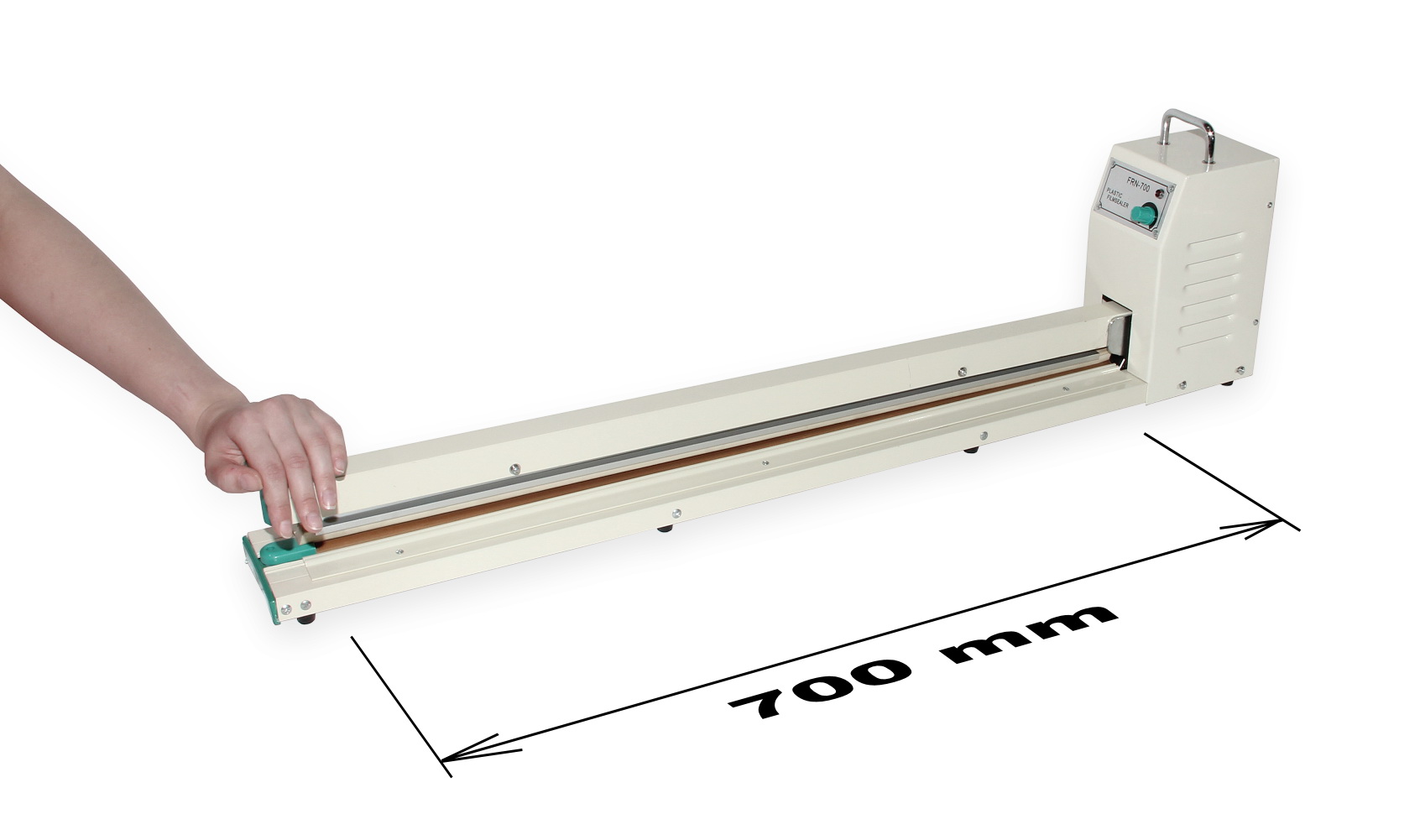 FRN-700 soudeuse à levier pour le scellage de films plastiques avec barre de soudure de 700 mm de large