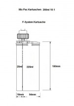 Pistolet de distribution manuelle pour cartouches à deux composants 10:1 250ml