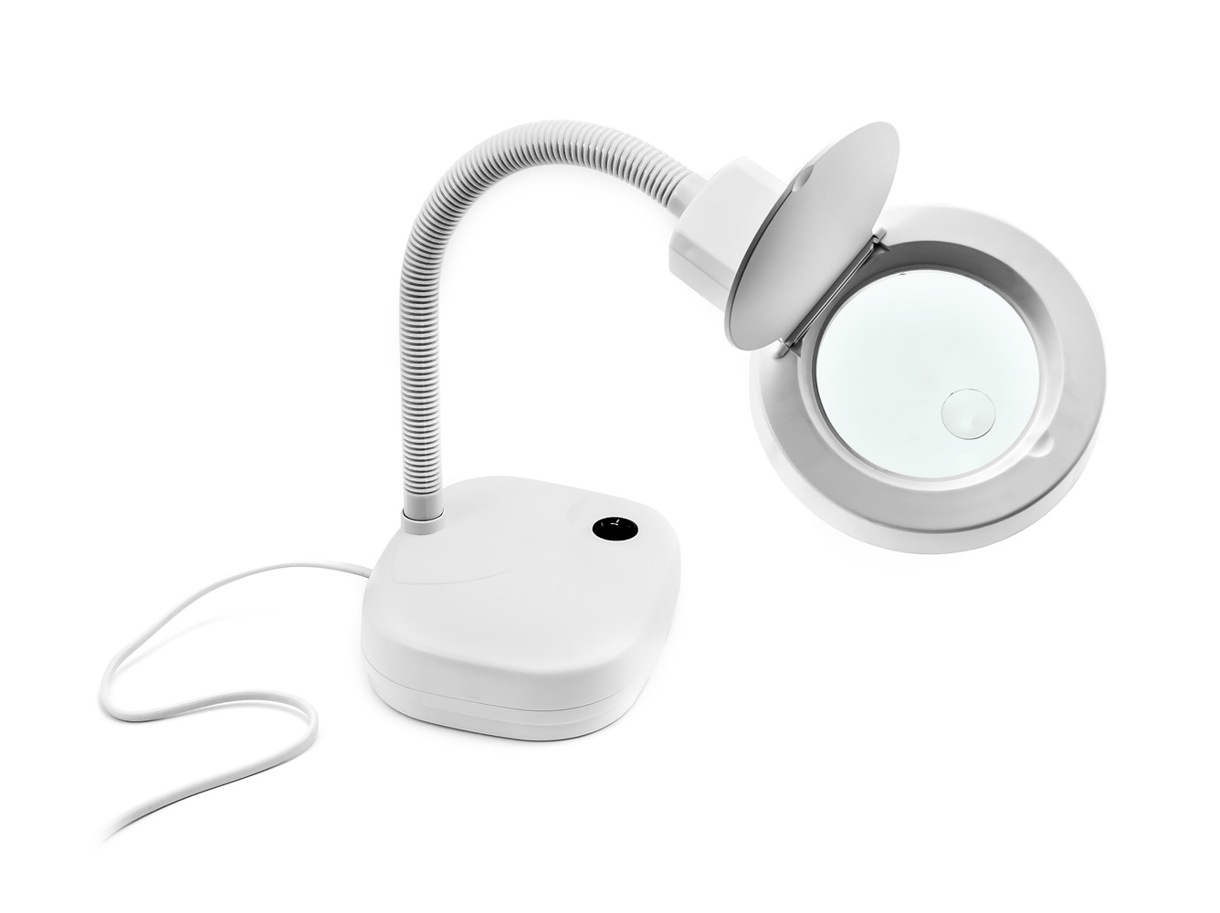 Lampe de table avec loupe et lumière LED type 139 3D, 8D, blanc