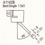 Buse à air chaud courbe diamètre 3 mm, longueur 30 mm CN3030C