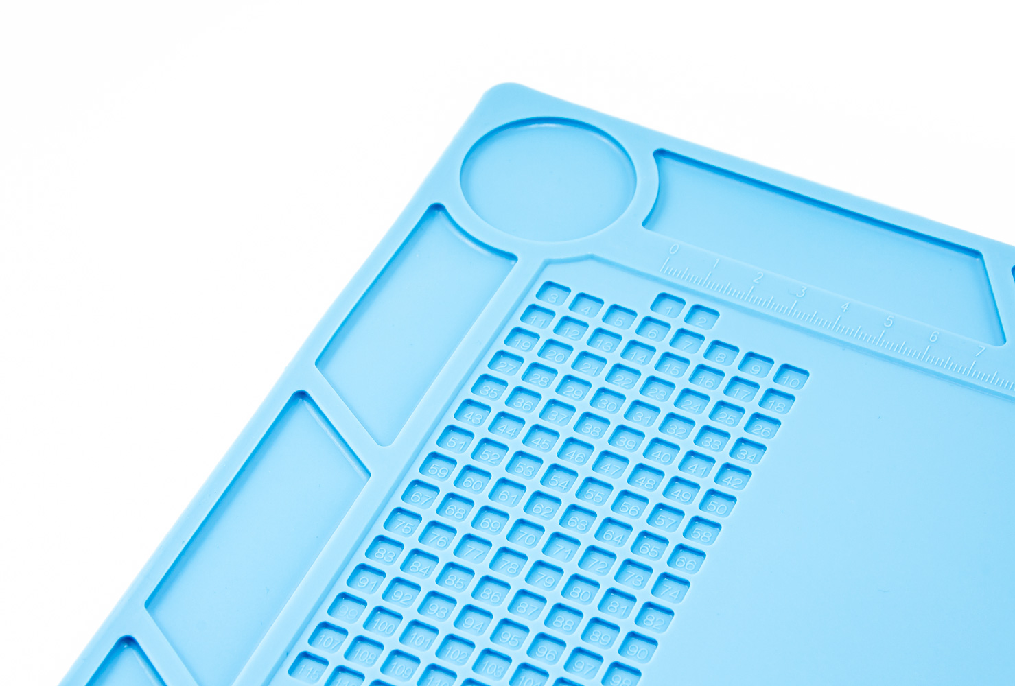 Tapis en silicone pour l'entretien des téléphones portables et des tablettes 35x25cm
