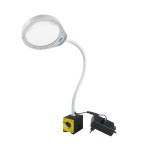 PDOK PD-032B blanc 8D Lampe LED à grossissement 3x avec loupe et base magnétique