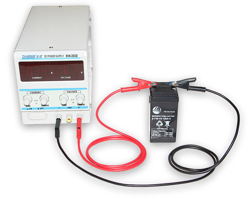 Câble pour alimentations de laboratoire 100cm rouge