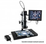 Microscope pour caméra CS avec objectif zoom
