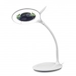 Lampe de table LED IB-9101 avec loupe 122mm, régulation et grossissement 2.25x, 5D