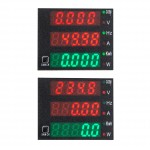 Mesureur de tension, de courant et de puissance multifonctionnel pour rail DIN AC 80~260V/100A - transformateur de courant toroïdal