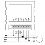 compteur VA pour panneau triphasé 60A 1-500V