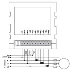 compteur VA pour panneau triphasé 60A 1-500V