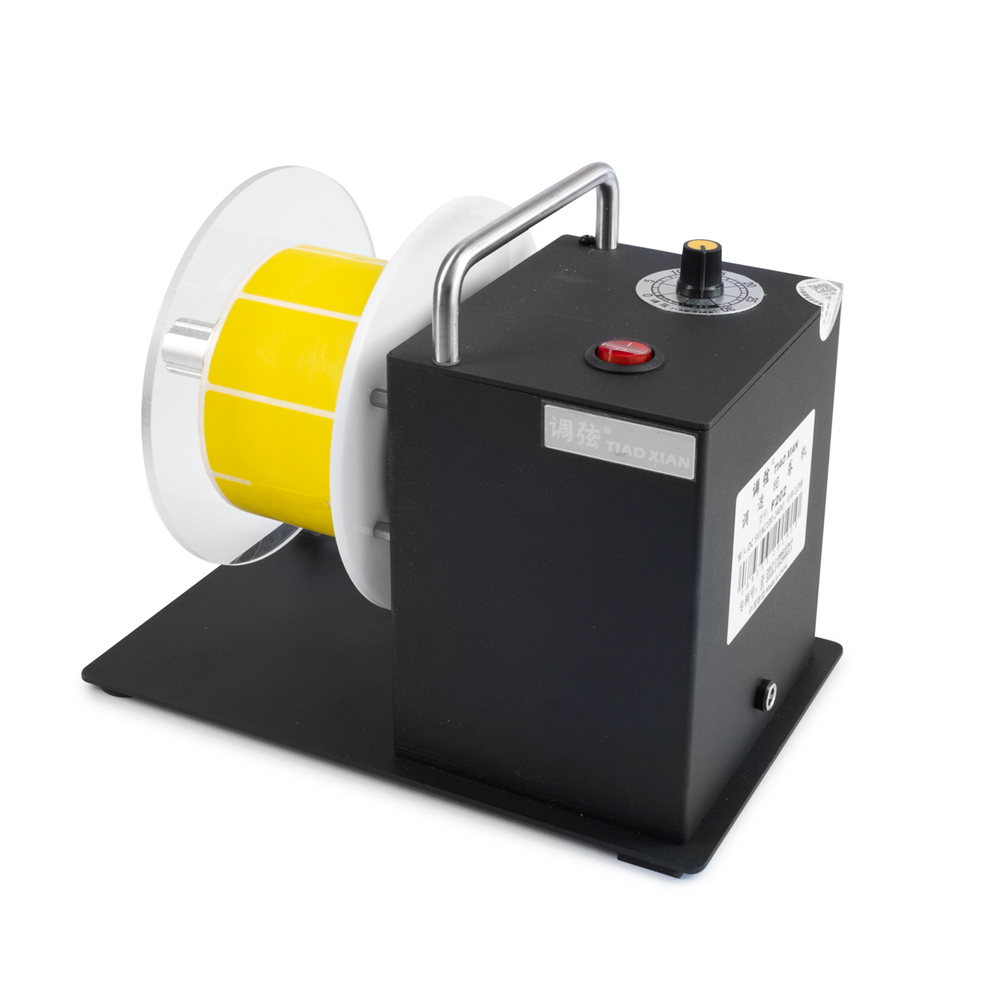 Enrouleuse/réenrouleuse universelle pour les étiquettes autocollantes et les étiquettes jusqu'à 80 mm