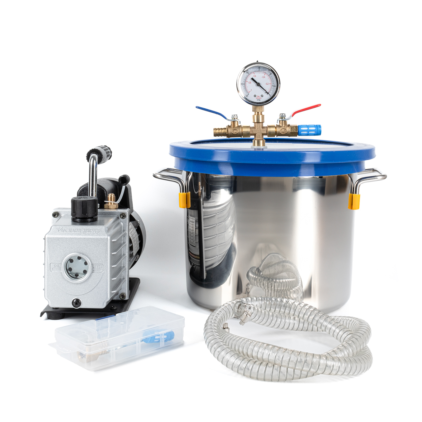 Chambre à vide 8L avec pompe à huile 230V/50Hz