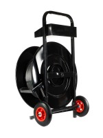 Dérouleuse à tambour mobile pour rubans PP, PET