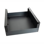 Boîte de construction métal/plastique 202x80x220mm - noir