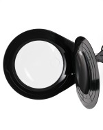 PD178S lampe de travail avec loupe 8D - noir