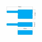 Étiquettes pour le marquage et la description des fils et des câbles 500pcs bleu