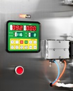 Pièce d'emballage inférieure à entraînement pneumatique pour doseurs de produits en vrac
