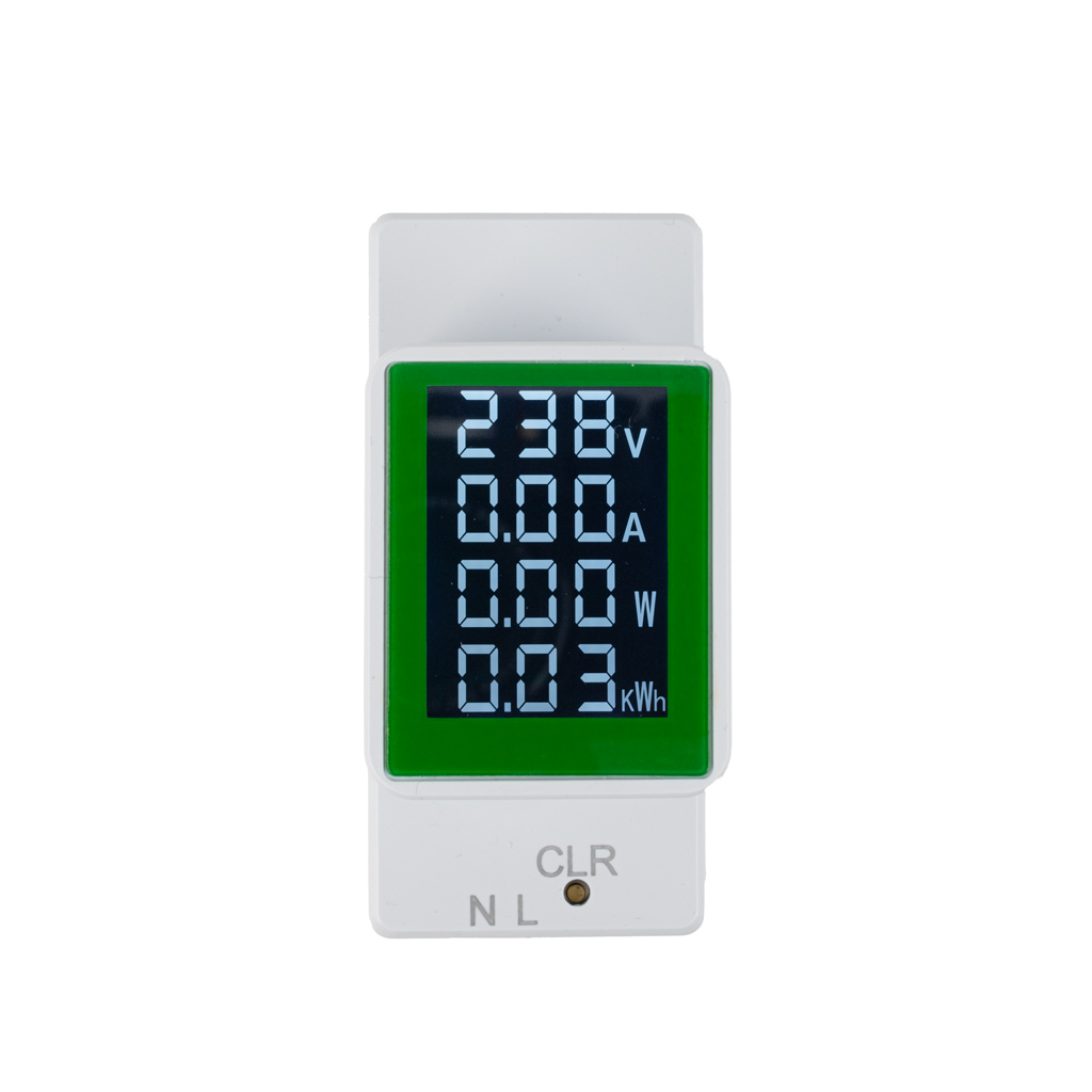 Compteur de consommation totale et instantanée de tension et de courant pour rail DIN PZEM-008, CA 50-300 V, 100 A